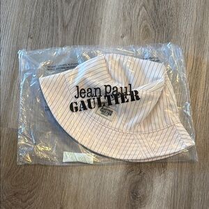 Jean Paul Gaultier Cream and Pink Bucket Hat